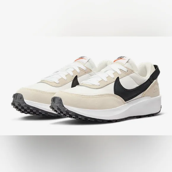 Nike Waffle Debut Sneakers - Sanddrift and Black - Picture 1 of 6